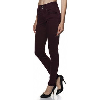 Textiel Dames Skinny jeans Salsa Pantalon Wonder Push In Prune Bordeaux