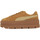 Schoenen Dames Sneakers Puma Rihanna Cleated Creeper Suede Brown
