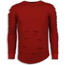 Textiel Heren Sweaters / Sweatshirts Justing D Stamp PARIS Damaged Bordeaux
