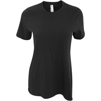 Textiel Dames T-shirts korte mouwen American Apparel AA071 Zwart